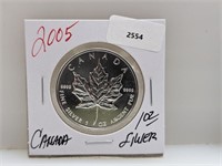 2005 1oz .999 Silv Canada $5 Dollars