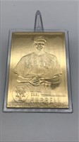 Carl Hubbell 22kt Gold Baseball Card Danbury Mint