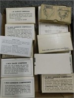 Vintage first-aid kit supplies