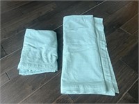 Lot Of 2 Blue Table Cloths