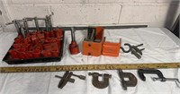 Lot of assorted clamps - see pictures