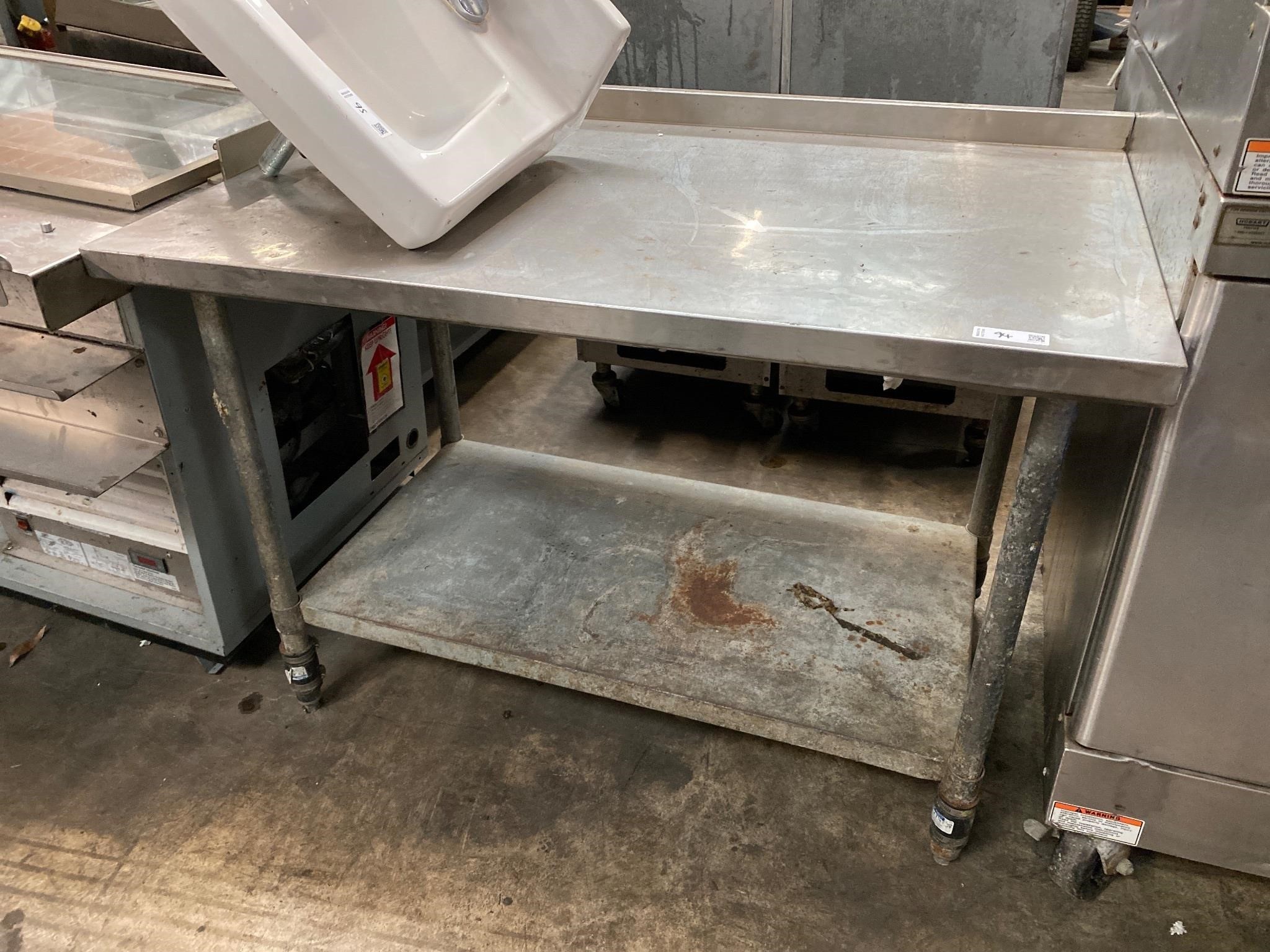 48" Stainless Steel Work Table