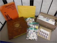 Stamps in Box, Stamp Book (empty), Misc Stamps