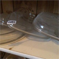 Various size glass lids