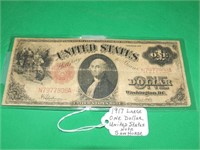 1917 Large $1 Sawhorse Note