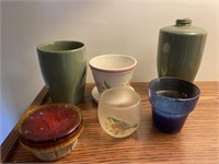 (6) Pieces incl Planter, Vases, etc...