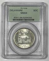 1936 Delaware Commem Half OGH PCGS MS64
