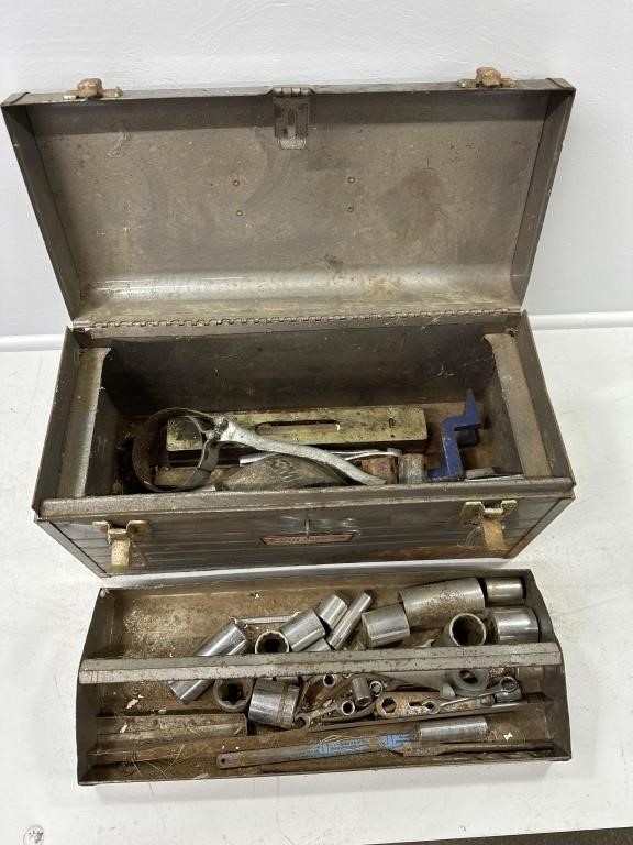 Metal Tool Box w/ Contents