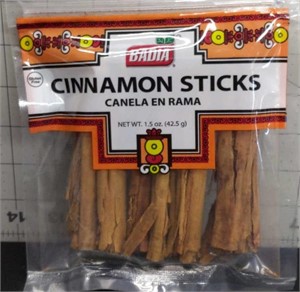 Pack of Badia cinnamon sticks