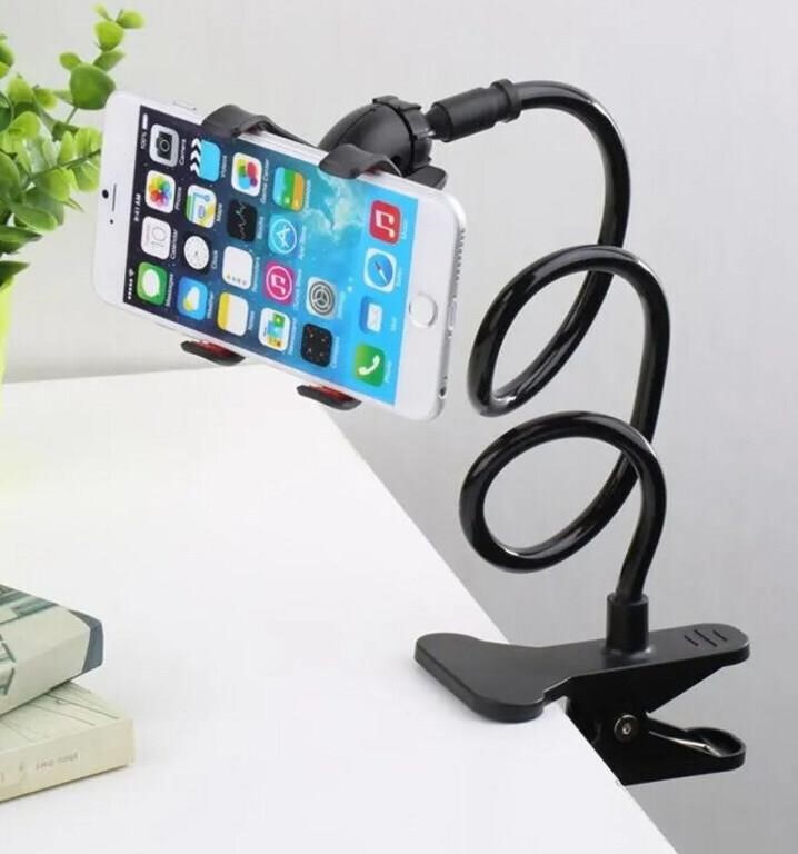 black Universal Lazy Bracket Mobile Phone Holder