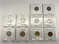 V Nickel and Indian Head Cents