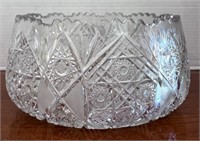 Cut Glass Crystal Fruit Bowl