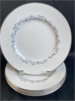 6 Silver Glade Eton's Haddon Hall 8-1/4'' Plates