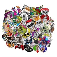 100pcs Graffiti Skulls Waterproof Sticker