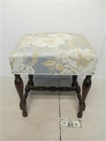 Vintage Floral Cushioned Foot Stool