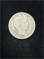 1909 S Barber Half Dollar