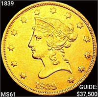 1839 $10 Gold Eagle