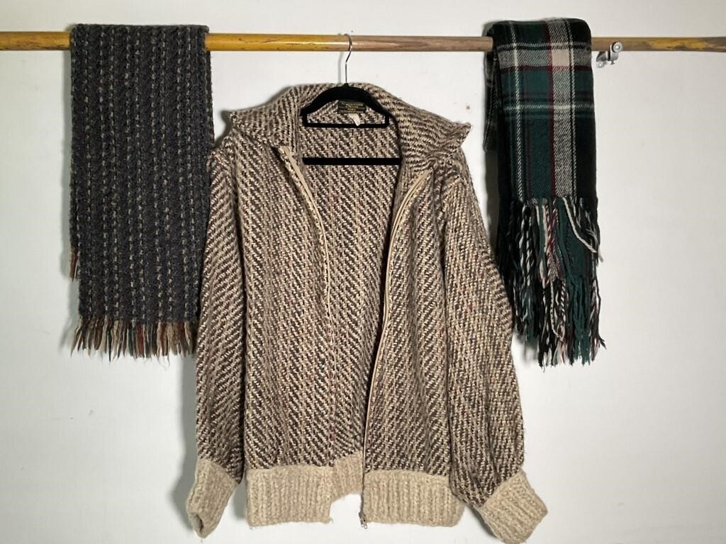 Tapestries Ireland Wool Sweater and Scarf