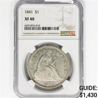 1841 Seated Liberty Dollar NGC XF40