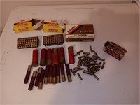 Box of vintage ammunition, 2 boxes 22 long rifle