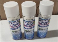 Qty.3 White Chalk Spray