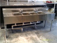 Stainless Steel Back Bar Sink