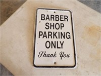 Barber Shop Parking Sign 12x18