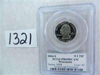 2004-S Wisconson Quarter PCGS Graded PR69 DC