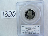 2004-S Iowa Quarter PCGS Graded PR69 DC