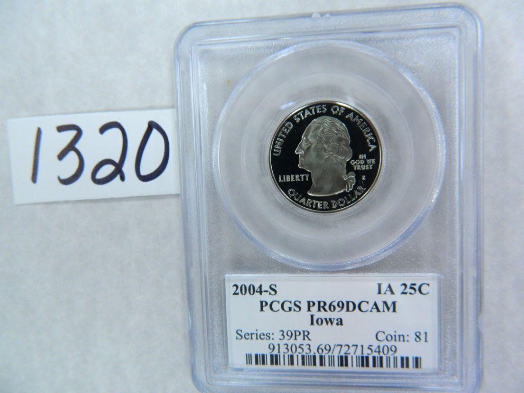 2004-S Iowa Quarter PCGS Graded PR69 DC