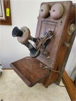 VINTAGE WALL PHONE CONVERTED TO RADIO