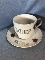Great Gift Lot- Lrg ‘FATHER’ Mug & Plate Set