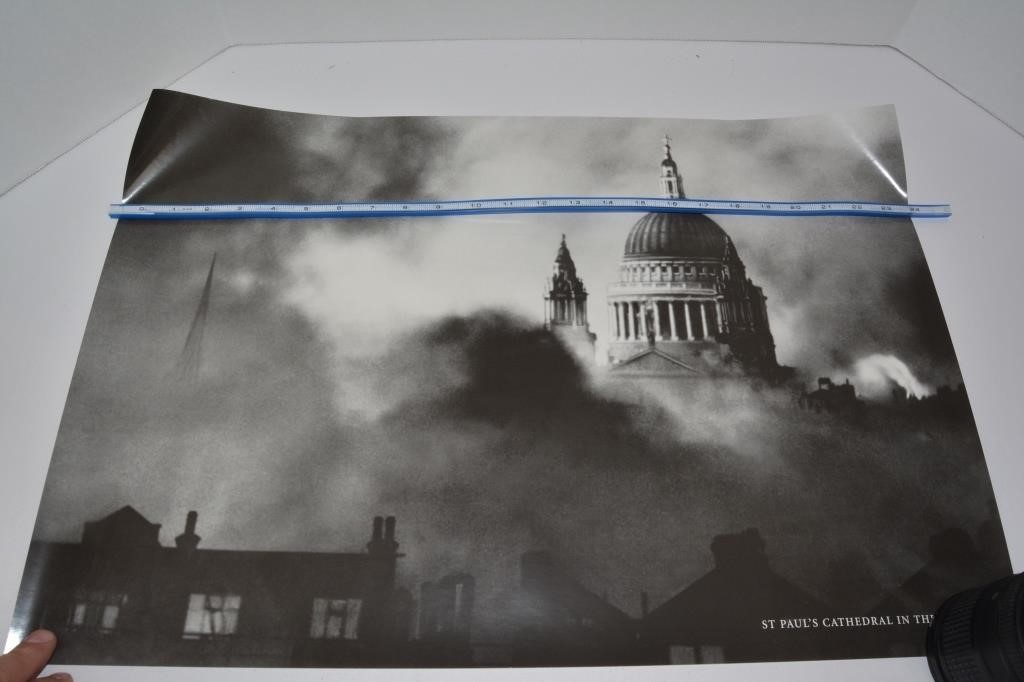 Poster of Saint Pauls Cathedral During the Blitz