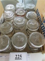 12 Ball Ideal Pint Canning Jars w/ Lids