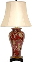 Oriental Furniture 30" Glazed Sakura Blossom Vase