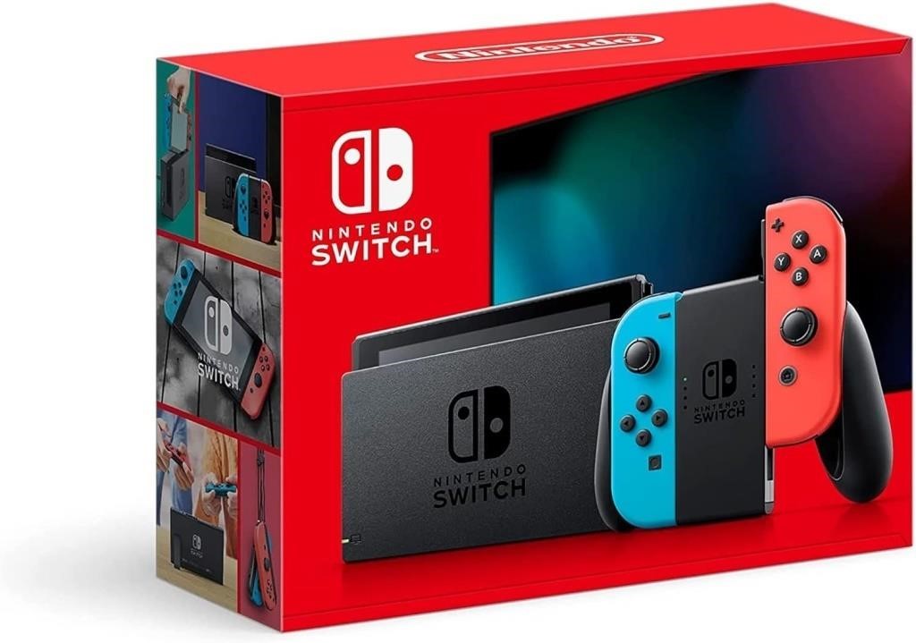 Nintendo Switch™ with Neon Blue and Neon Red Joy-™