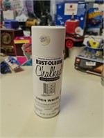 Chalked spray paint