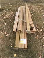 (24) 4”x4” treated lumber. 8’-12’ long