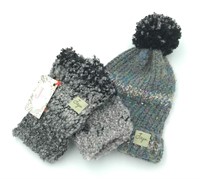Beanie and Warmers - Gray