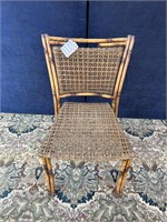 LaCor Lanai Patio Side Chair Aged Bamboo Finish