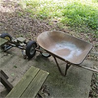 WHEELBARROW AND AXLE