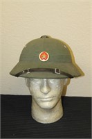 Vietnamese Communist Military Pith Helmet