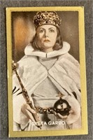 GRETA GARBO: Antique Tobacco Card (1934)