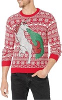 (N) Blizzard Bay Men's Sparkle Unicorn Ugly Christ