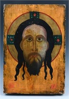 INTERESTING EARLY ICON WITH CHRIST