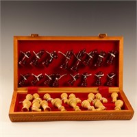 Vintage Carved wooden Chess set