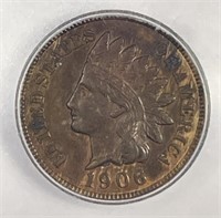 1906 Indian Head Cent ICG AU53