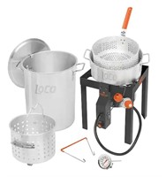 LOCO 30 qt. Boil Fry Steam Kit