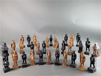 Tribal Wooden Chess Pieces