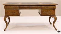 Writing Desk w/Leather Insets